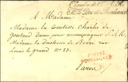 Chambre De SAR / Mr Le Duc De Bordeaux (S. N° 3667) Sur Lettre Avec Texte Daté De Paris. 1822. - TB / SUP. - Civil Frank Covers