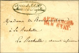 Service De SAR / Madame La Dauphine Vert (S. N° 4137) Sur Lettre Avec Texte Daté De Paris 1824. - TB. - Civil Frank Covers