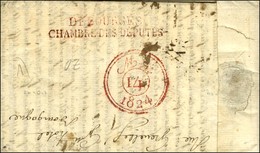 21 / LANNION Sur Lettre Pour La Chambre Des Députés, Au Verso DEBOURSES / CHAMBRE DES DEPUTES (S N° 3953). 1824. - TB /  - Civil Frank Covers