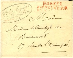 Sce De Monsieur / Le Dauphin (S. N° 4131) Sur Enveloppe Avec Beau Cachet Orné Au Verso Et Texte Daté Des Tuileries Le 25 - Civil Frank Covers