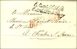 ' Cabinet De S.A.R. / Madme La Dsse De Berry ' (S N° 3656) Sur Lettre Avec Texte Daté 1818. - SUP. - Cartas Civiles En Franquicia