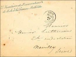 Càd PARIS / R. MONTAIGNE + Le Secrétaire Des Commandements / De S.A.I. La Princesse Mathilde (B) (S N° 5840) + Cachet Or - Civil Frank Covers