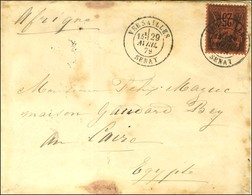 Càd VERSAILLES / SENAT / N° 91 Sur Lettre Pour Le Caire. 1879. - TB. - Cartas Civiles En Franquicia