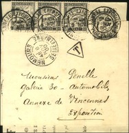 Càd NEMOURS / SEINE ET MARNE Sur Imprimé Partiel Adressé Sous Bande à L'annexe De Vincennes. A L'arrivée Càd ANNEX EXPOS - Cartas Civiles En Franquicia