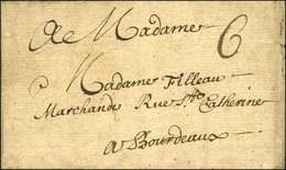Lettre Avec Texte Daté De Londres Le 27 Octobre 1687 Adressée à Bordeaux, Au Recto Taxe Manuscrite 6. - TB. - Other & Unclassified