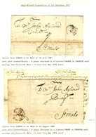 Lot De 2 Lettres Adressées De Londres à St Malo (1687 Et 1689) Avec Diverses Taxes. - TB. - Autres & Non Classés