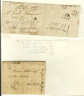 Lot De 8 Lettres Entre La France Et La Grande Bretagne Entre 1775 Et 1780. - TB. - Other & Unclassified