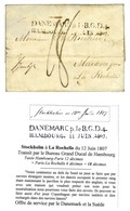 Lettre Avec Texte Daté De Stockholm Le 12 Juin 1807 Adressée à La Rochelle Avec Transit Par Le Bureau Grand Ducal De Ham - Otros & Sin Clasificación