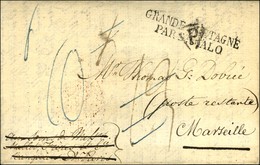 Lettre Avec Texte Daté De Guernesey Le 17 Avril 1826 Pour Marseille. Marque Postale D'entrée GRANDE BRETAGNE / PAR ST MA - Sonstige & Ohne Zuordnung