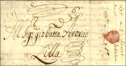 Lettre Avec Texte Daté D'Amsterdam 1695 Pour Lille, Au Recto Mention De Taxe. - TB / SUP. - Other & Unclassified
