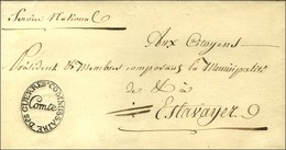 Cachet Ovale COMMISSAIRE DES GUERRES / COMTE Sur Lettre Avec Texte Daté De Payerne. 1801. - SUP. - R. - Other & Unclassified