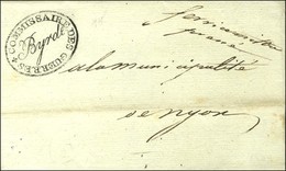 Cachet Ovale COMMISSAIRE DES GUERRES / BYRDE Sur Lettre Avec Texte De Nyon Daté 1801. - SUP. - R. - Other & Unclassified