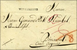 WINTERTHUR Sur Lettre Avec Texte Daté 1827 Adressée à Bonisweil Canton D'Argovie, Au Recto Diverses Taxes. - SUP. - Other & Unclassified