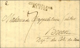 Lettre Avec Texte Daté De Savannah Adressée à Broon, MP D'entrée COLONIES PAR / NANTES. 1806. Rare Entrée En Période De  - Other & Unclassified