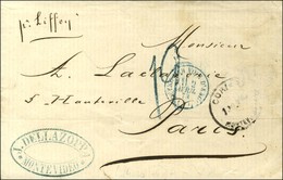 Lettre Avec Texte Daté De Montevideo Le 1er Mars 1873 Pour Paris. Au Recto, Càd D'entrée Bleue OUTRE MER VOIE D'ANGL.et  - Other & Unclassified