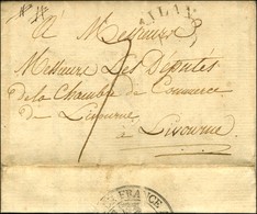 Lettre Avec Texte Daté '' Lattaquié Le 15 Janvier 1811 '' Pour Livourne, Au Verso Cachet CONSULAT DE FRANCE, Au Recto MP - Other & Unclassified