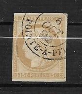 France Colonies  Timbre De 1871  Type Céres  N°19  Oblitéré  Cote 120€ - Cérès