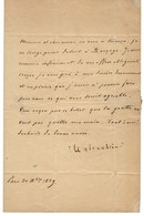 CHATEAUBRIAND François René Vicomte De (1768-1848), écrivain, Homme Politique. - Other & Unclassified