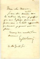 DELACROIX Eugène (1798-1863), Peintre. - Autres & Non Classés