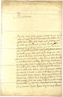 [MAILLÉ-BRÉZÉ Urbain De, Marquis De Brézé (1597-1650), Maréchal De France]. - Autres & Non Classés