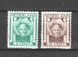 Netherlands 1924 NVPH 141-142 MH (1) - Ungebraucht