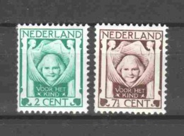 Netherlands 1924 NVPH 141-142 MH (2) - Ungebraucht