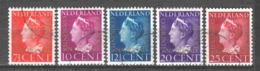 Netherlands 1947 NVPH Dienst D20-24 (COUR DE JUSTICE) Canceled (2) - Dienstzegels