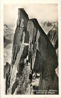 Delcampe - Themes Div-ref X380- Sports D Hiver -alpinisme - Alpinistes - Chamonix - Haute Savoie - Mont Blanc -le Grepon - - Alpinismus, Bergsteigen