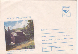 ERRORS, SHIFTED IMAGE, BRADISOR CHALET, COVER STATIONERY, ENTIER POSTAL, 1992, ROMANIA - Abarten Und Kuriositäten