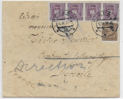 TCHECOSLOVAQUIE - 1937 - ENVELOPPE De PILSEN => MARSEILLE CENTRAL TELEGRAPHIQUE - Covers & Documents