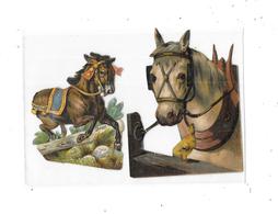 10888 Lot De 2 Découpis,  Chevaux - Animales