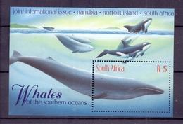 South Africa-Whales-1 SS With 1 Stamp-MNH - Nuevos