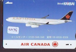 Télécarte  JAPON * AIR CANADIAN  (2438)  AVIATION * AIRLINE Phonecard  JAPAN AIRPLANE * FLUGZEUG - Avions