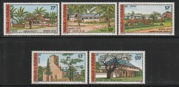 WALLIS Et FUTUNA - N°203/7 ** (1977)  Bâtiments - Unused Stamps