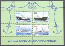 Saint Pierre Et Miquelon: Yvert N° BF 5**; MNH; Bateaux - Blocks & Sheetlets