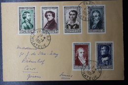 France: FDC Yv 891 - 896 1951    Front Of Cover - 1950-1959