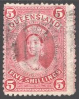 Queen Victoria  LARGE SIZE 5/- THIN PAPER SG 154 - Usados