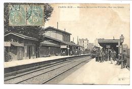 Delcampe - PARIS - Station Belleville-Villette - Sur Les Quais - Train - Paris (19)