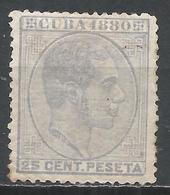 Cuba 1880. Scott #91 (M) King Alfonso XII - Kuba (1874-1898)