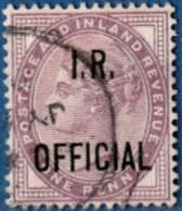 Britain 1882 1d Victoria I.R. Official Cancelled - Service