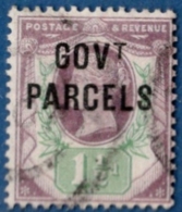 Britain 1½d Victoria 1887, Govt. Parcels Cancelled - Service