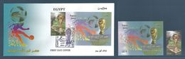 Egypt - 2018 - Stamp, S/S  FDC - ( Russia 2018 - Football World Cub - Soccer ) - Complete Set** - Nuevos