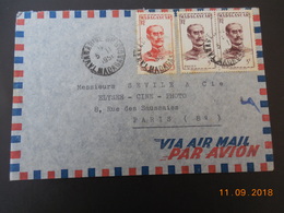 Lettre De Tananarive A Destination De Paris 1951 - Storia Postale