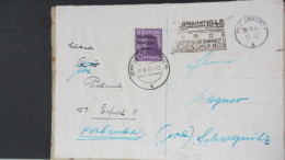 SBZ: Ds-Brief Mit 6 Pf Arbeiter Mit SBZ-Aufdruck Und In Zweitverw.als Postsache Mit MWSt. Aus Erfurt Vom 23.8.48 Knr:183 - Cartas & Documentos