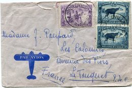 CONGO BELGE LETTRE PAR AVION DEPART LEOPOLDVILLE 11-5-40 POUR LA FRANCE - Lettres & Documents