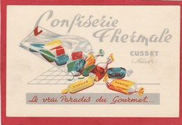 CPA: Publicité - Cusset - Confiserie Thermale - Pâtes De Fruits, Sucre D'orge, Pastilles Vichy Thermale - Advertising
