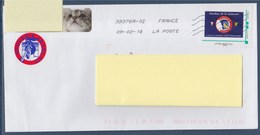 Souvenir Français, Gardien De La Mémoire TVP LV 20g Oblitéré 09.02.18 Sur Enveloppe Cadre Philaposte - Cartas & Documentos