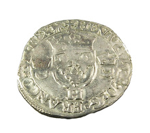 Douzain Aux Croissants - Henri II -  France - 1550 H - La Rochelle  -  Billon - TB+ - - 1547-1559 Heinrich II.