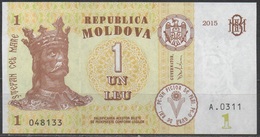 MOLDAVIE   __ 1 LEU  2015 __VOIR SCAN - Moldavie