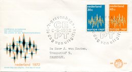 EUROPA CEPT PAYS BAS FDC  1972 YVERT N° 958/959 - 1972